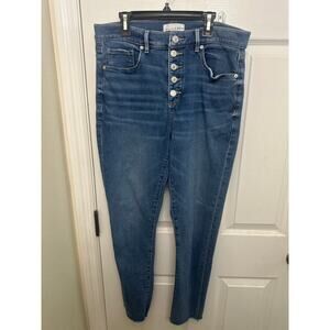 LOFT the skinny jeans button fly size 10 inseam 30”